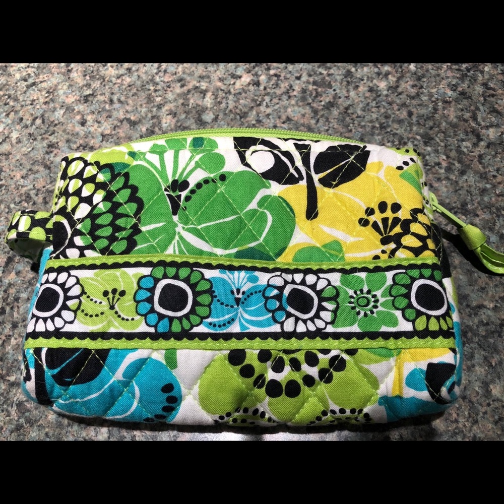 Vera Bradley Limes Up small cosmetic bag
